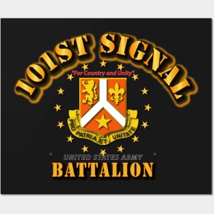 101st Signal Battalion - For Country and Unity Posters and Art